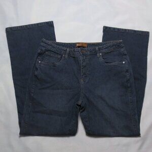 LEE womens JEANS pants DENIM blue ONE TRUE FIT wide leg HIGH WAIST SIZE 13/14M